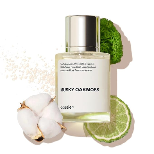 Dossier - Musky Oakmoss - Eau de Parfum - Inspired by Creed's Aventus - Perfume Luxury - Pure Infused - Paraben-Free - Vegan - For Men - Fragrance 1.7 oz (Spray 50ml)