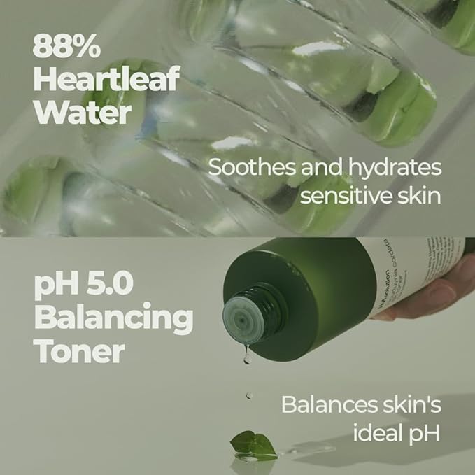 JMsolution Heartleaf 88 Toner - 88% Heart Leaf Water, Hydration and Soothing, Pore Care, Non-Sticky, Multi-Layer Absorption