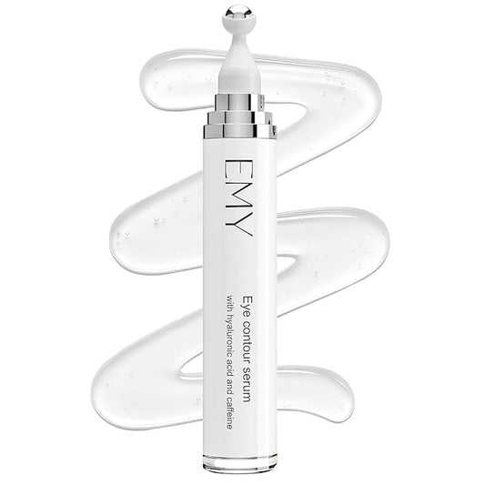 Roller Eye Serum Acid Hyaluronic Caffeine Moisturizing Plumping Massage Ball Reduces Dark Circles Bags Under Eyes Wrinkles and Fine Line Non-Greasy Suitable for Sensitive Skin