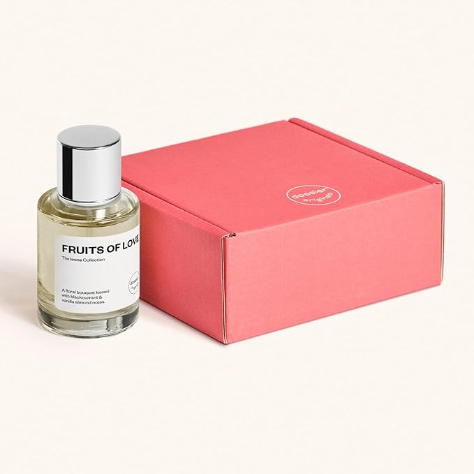 Dossier Fruits of Love - Eau de Parfum for Women - 50ml / 1.7oz - Sweet Fruity Floral Scent with Notes of Blackcurrant, Rose & Vanilla - Clean, Vegan, Long-Lasting Perfume