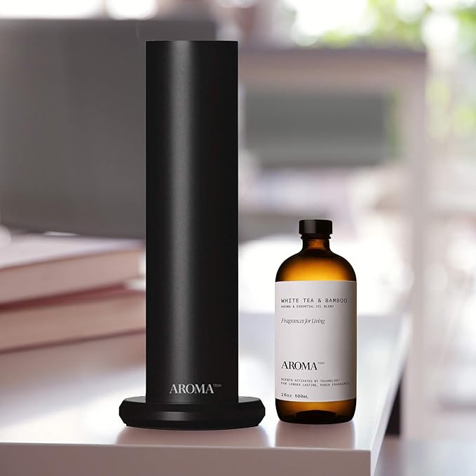 Aromatech White Tea & Bamboo Aroma Essential Oil Blend: Luxury Hotel Inspired Aromatherapy with for Ultrasonic Diffusers & Nebulizers - 16.9 fl oz, 500 mL