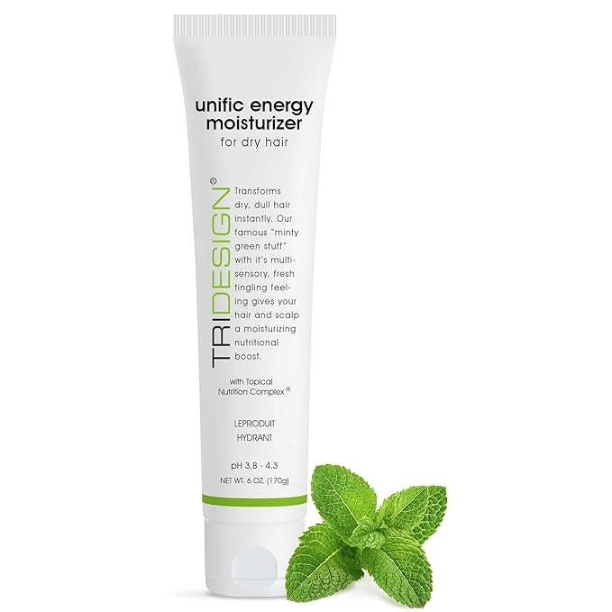 TRI Design Unific Energy Moisturizer Conditioner – Leave In Conditioner for Curly Hair, Anti Frizz Hair Serum & Deep Conditioner for Dry, Damaged Hair – Frizz Control & Hair Care Solution – 6 oz Tube