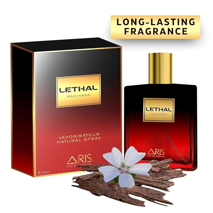 Lethal Eau de Parfum – Long-Lasting Woody and Musk Fragrance for Men – 100mL Perfume Spray with Bonus 15mL Perfume Sample (Randomly Selected)