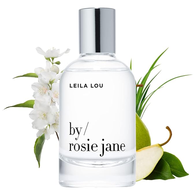 By Rosie Jane Eau De Parfum Spray (Leila Lou) - Clean Perfume for Women - Non-Toxic Body Mist with Notes of Juicy Pear, Sweet Jasmine & Tangerine Skin - Paraben, Sulfate & Phthalate Free (50ml)
