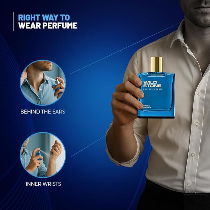 Hydra Energy EDP Premium Perfume for Men, 100 Ml | Long-lasting Eau De Parfum | Refreshing Fragrances for Modern Man | Active Lifestyle | Gift For Men