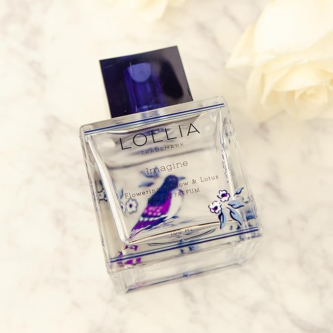 LOLLIA Imagine Eau de Parfum, 3.4 fl. oz. - Flowering Willow & Lotus – Beautifully Captivating Perfume, Women’s Perfume, Eau de Parfum Spray for Women, Women’s Fragrance