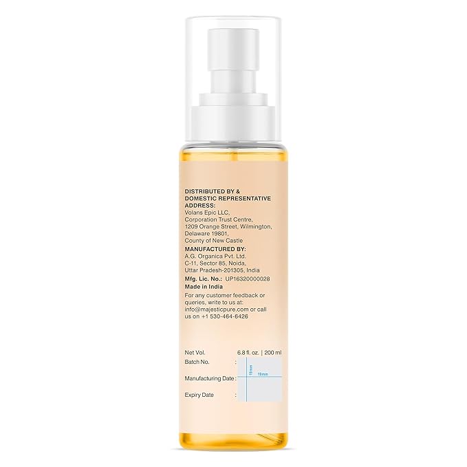 Majestic Pure Oat & Jojoba Oil Body Mist- 100% Pure & Natural - After Shower Body Oils for Women and Men - Scented, Radiant, Skin Therapy Firming Massage Oil - 6.8 Fl Oz