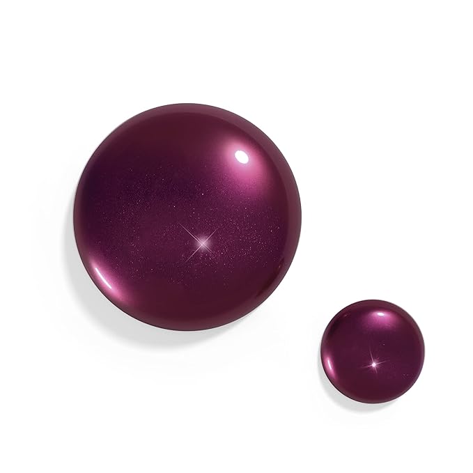 duri 763 High Key Nail Polish, Burgundy Purple Metallic Shimmer Lacquer, Full Coverage, Glossy Finish, Fast Drying, 0.45 Fl Oz