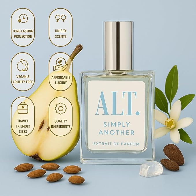 ALT. FRAGRANCES Simply Another 60ml Extrait de Parfum – Unisex Perfume Long Lasting Fragrance, Musky Clean Scent, Inspired by Another 13