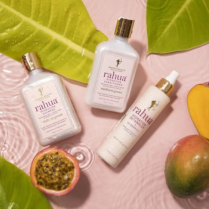 Rahua Hydration Detangler + UV Barrier, 2 Fl Oz, Moisturizing Formula Softens Hair, Smooths Frizz, Prevents Breakage and Damage, Creates Instantly Brushable Hair, Travel Size, TSA-Approved, Vegan