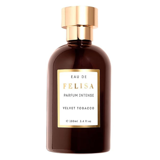 Velvet Tobacco Eau de Parfum Intense (3.4 fl oz) – Long Lasting Vegan Oriental Woody Perfume, Bold and Sophisticated with Oakwood, Cognac, Rum, Tobacco and Cocoa
