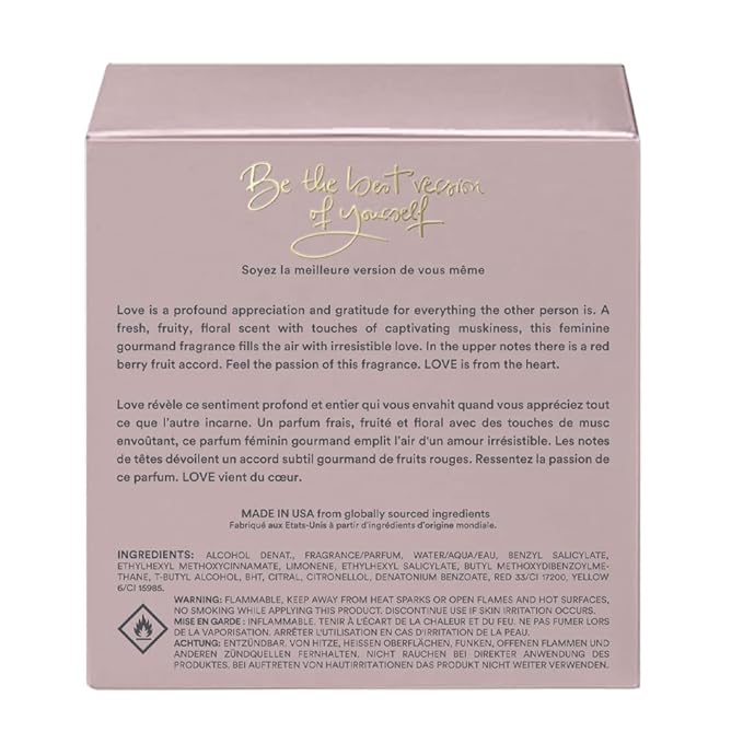 THE HEART COMPANY LOVE in a bottle | Floral & Sweet Perfume for Women | Vegan & Eco-friendly Women's Eau de Parfum | Romantic Fragrance for Her - 75ml - 2.5 fl oz.