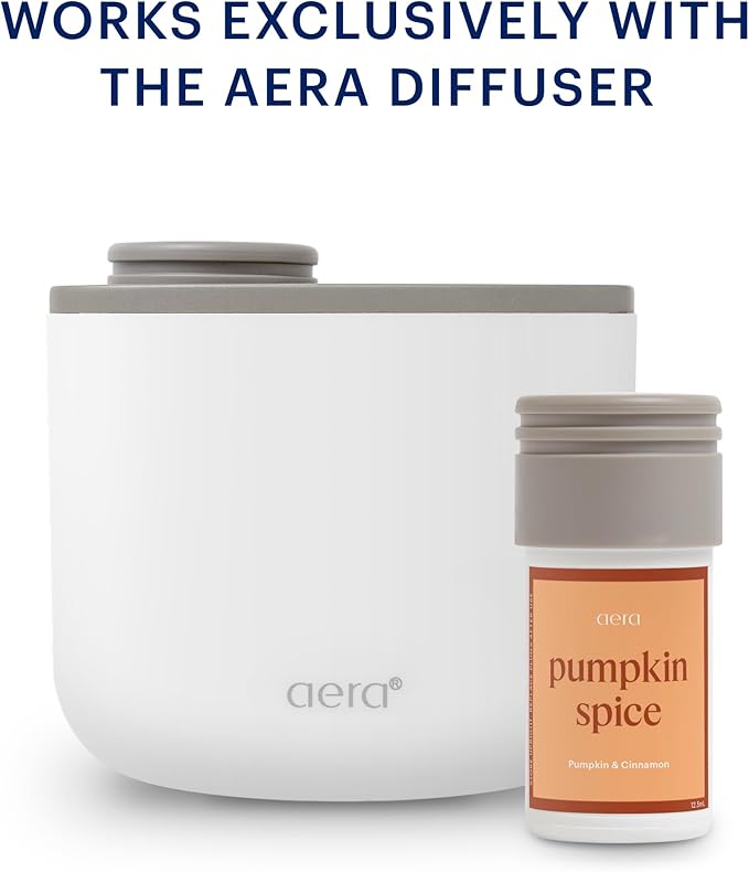 Aera Mini Pumpkin Spice Home Fragrance Scent Refill - Notes of Pumpkin, Clove and Vanilla - Works with Aera Mini Diffuser - Limited Edition