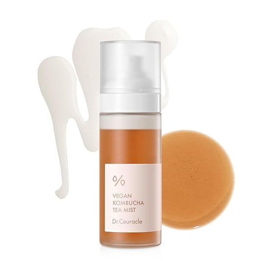 Dr.Ceuracle Vegan Kombucha Tea Mist - Hydrating Face Mist, Portable Milky Spray Serum, Korean Skincare for Stocking Stuffers (80 ml / 2.70 fl. oz.)