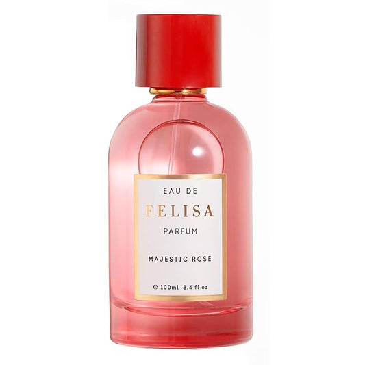 Majestic Rose Eau de Parfum (3.4 fl oz) – Long Lasting Vegan Floral Perfume, Sophisticated and Timeless Fragrance with Damask Rose, Patchouli, Ylang-Ylang and Fruity Lychee