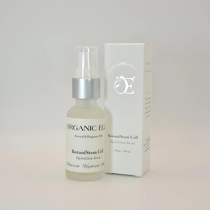 Serum – BotaniStem Cell HydraGlow, Organic Anti-Aging Face Serum with Plant Stem Cells, Botanical Hyaluronic Acid & Vitamin C & Vitamin E – Hydrating, Brightening & Firming for Radiant Skin