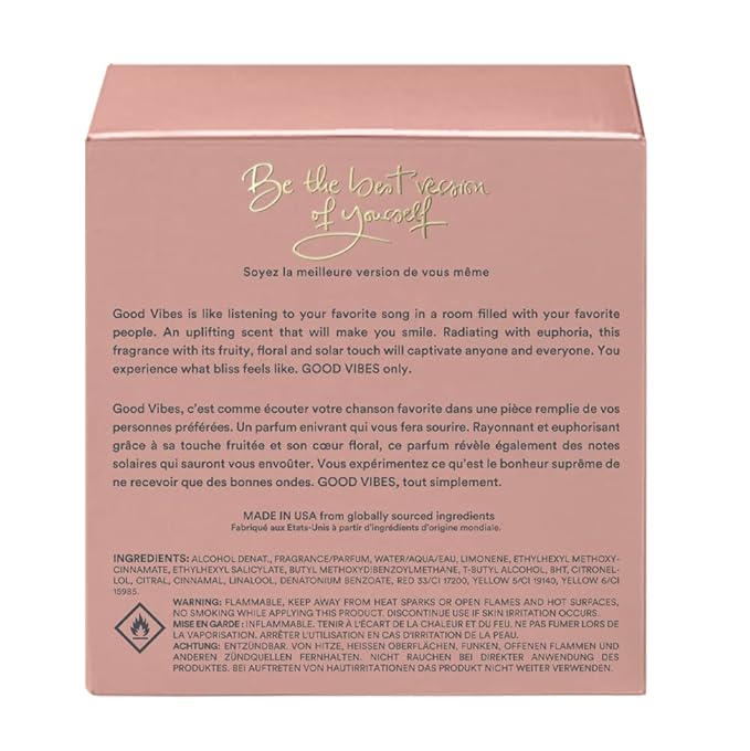 THE HEART COMPANY GOOD VIBES in a bottle | Vegan Gourmand Perfume for women | Fruity Women's Eau de Parfum | Sweet Fragrance 75ml - 2.5 fl oz.