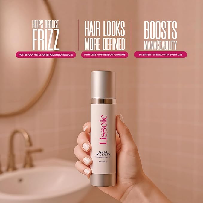 Hair Polymer Leave-In Treatment 4 fl oz – Keratin + Collagen + Ceramide NP/AP – Aloe & Argan Deep Hydration – 24 h Frizz Control – Heat Protectant Up to 450 °F – Paraben-Free, Cruelty-Free