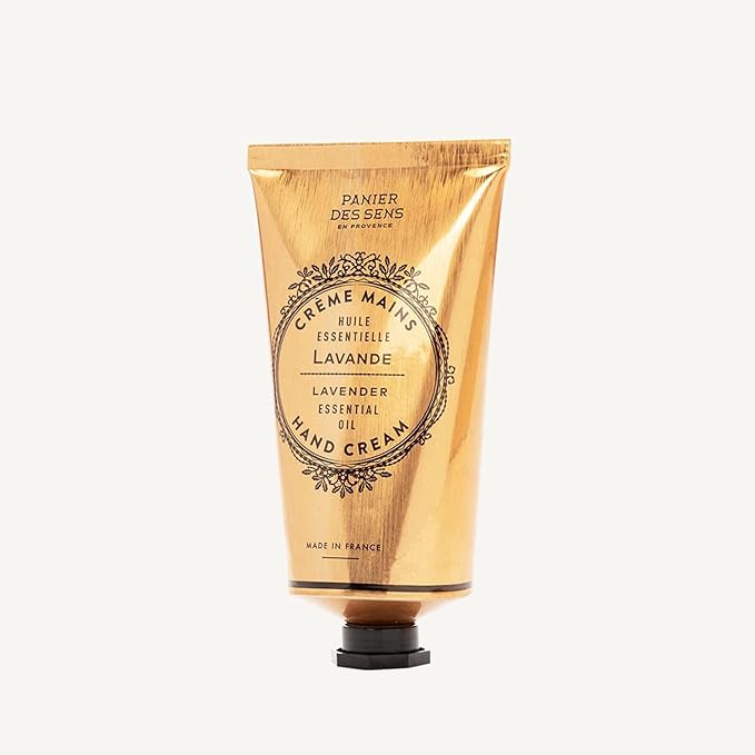 Panier des Sens - Hand Cream for Dry Cracked Hands - Lavender Hand Lotion with Shea Butter & Olive Oil - Vitamin E Skin Moisturizer with 97% Natural Ingredients - Made in France, 2.5 fl oz