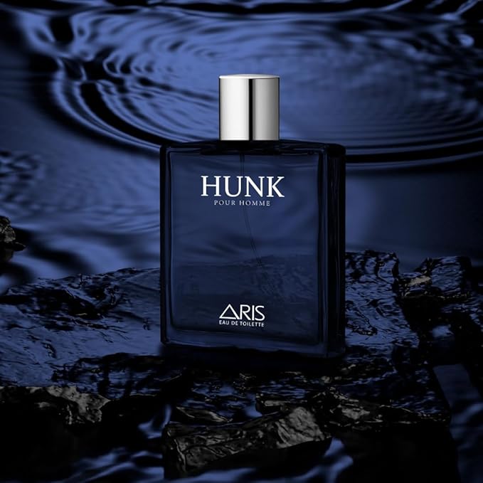 Hunk Eau de Parfum – Long-Lasting Lemon and Woody Fragrance for Men – 100mL Perfume Spray with Bonus 15mL Perfume Sample (Randomly Selected)