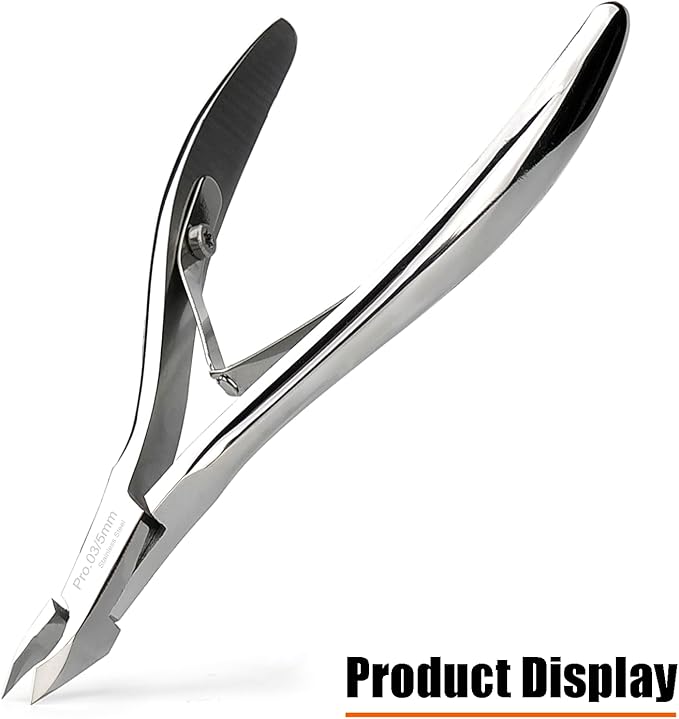 LePinko Salon-Quality Cuticle Trimmer with Cuticle Pusher, Super Labor-saving Cuticle Cutter, Sharp Cuticle Clippers for Manicurist, Professional Pedicure Manicure Nail Care Tool, 5mm Jaw