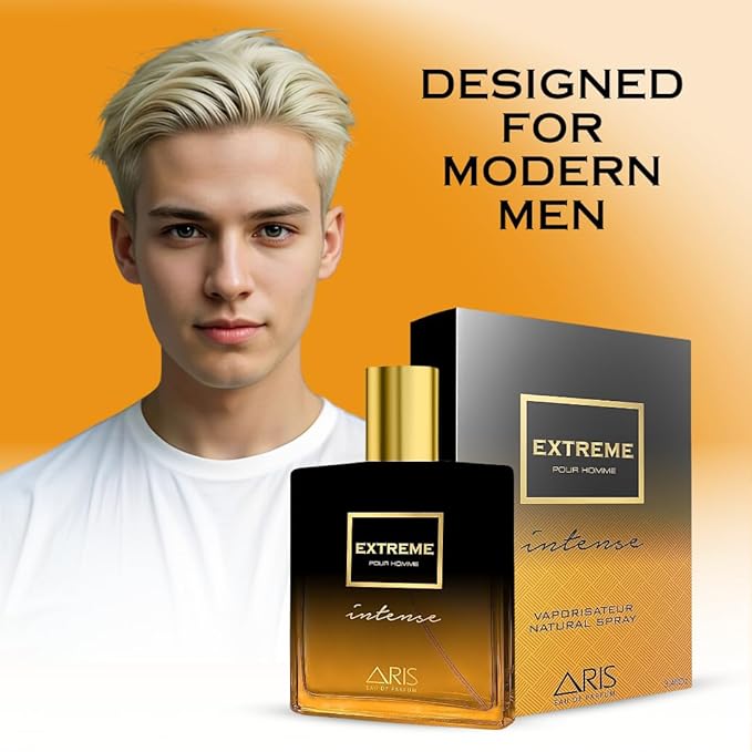 Extreme Intense Eau de Parfum – Long-Lasting Woody and Citrus Fragrance for Men – 100mL Perfume Spray with Bonus 15mL Perfume Sample (Randomly Selected)