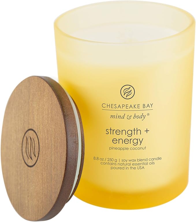 Chesapeake Bay Candle Scented Candle Strength + Energy (Pineapple Coconut) Medium Home Décor