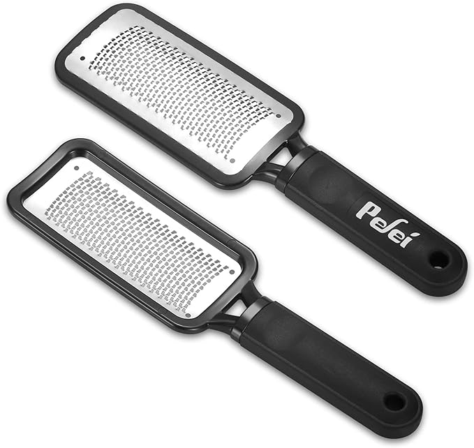 Colossal Pedicure Rasp Foot File, Professional Foot Care Pedicure Stainless Steel File to Removes Hard Skin, Can Be Used On Both Dry and Wet Feet