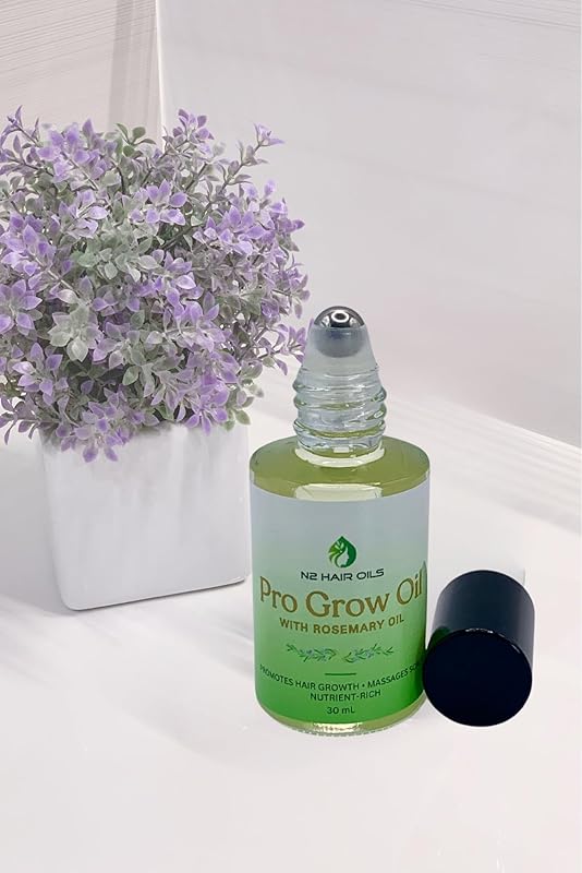 Hair Growth Oil, Scalp Treatment, Scalp Massage Oil, 100% Natural Oils, Essential Oil Blend, Nutrient-Rich, Roll On (1 fl oz)