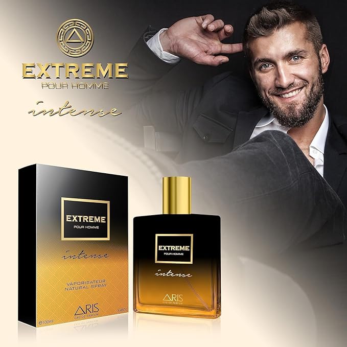 Extreme Intense Eau de Parfum – Long-Lasting Woody and Citrus Fragrance for Men – 100mL Perfume Spray with Bonus 15mL Perfume Sample (Randomly Selected)