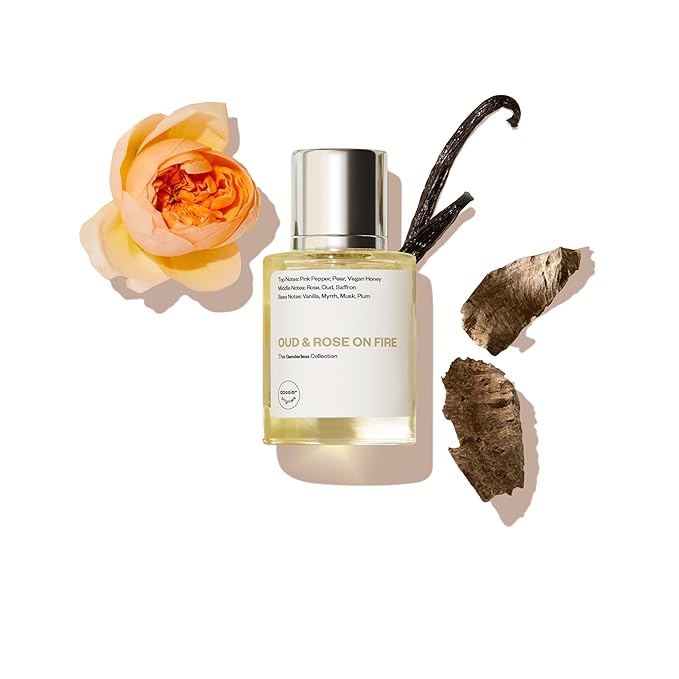 Dossier Original Eau de Parfum - Oud & Rose on Fire - Unisex - 50 ML Long-lasting Perfume Crafted in France