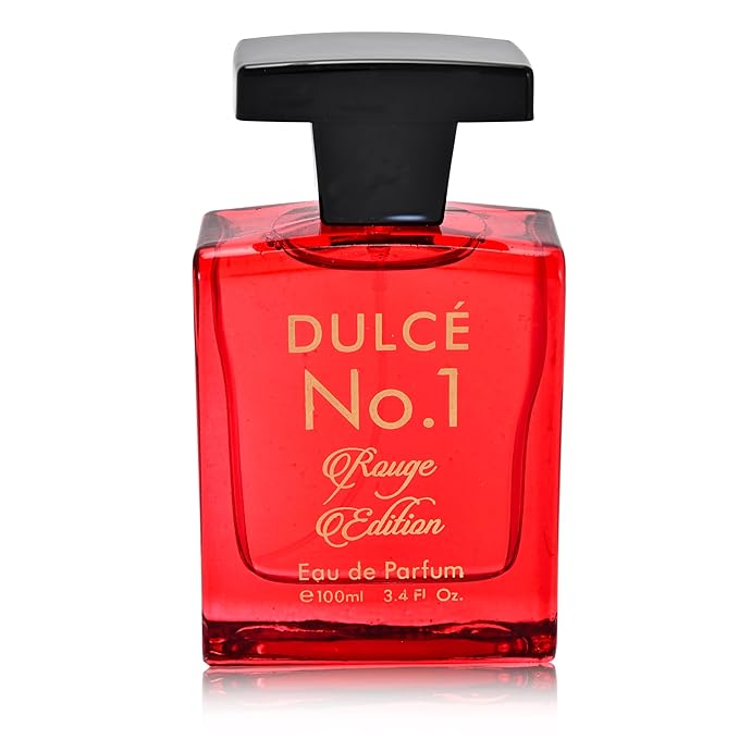 Dulcé No.1 Rouge Edition For Women–Hypnotic Floral Perfume with Notes of Violet, Rich Coffee & Velvety Iris–Captivating & Sophisticated Eau de Parfum–3.4 Fl Oz(100ml) Elegant Gift