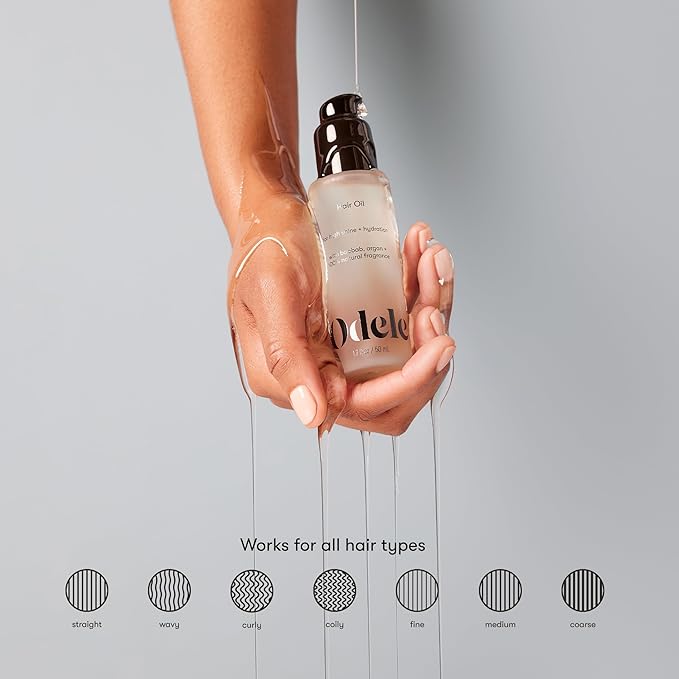 Odele Hair Oil, with Baobab & Argan Oils for High Shine, Hydration, and All Hair Types, 1.7 Fl Oz