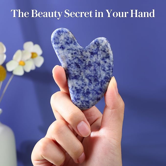 Gua Sha Facial Tools Natural Gua Sha Jade Stone for Face Skincare Facial Body for SPA