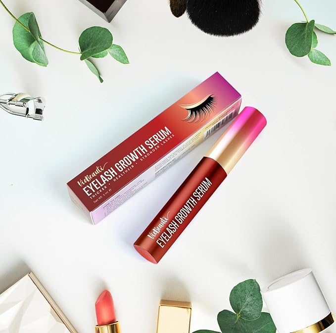 VieBeauti Premium Eyelash Growth Serum: Lash Enhancing Serum with Advanced Formula to Boost Longer Fuller and Thicker Looking Lashes - Vegan & Cruelty-Free for Sensitive Eyes 3mL 3-Month Supply