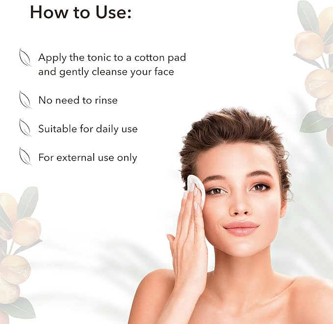 Facial Exfoliating Toner Revitalizing & Nourishing with Organic Argan Oil – Hydrating, Anti-Aging, Vegan, 98% Natural Ingredients for Women & Men - 5.1 Fl Oz / 150ml