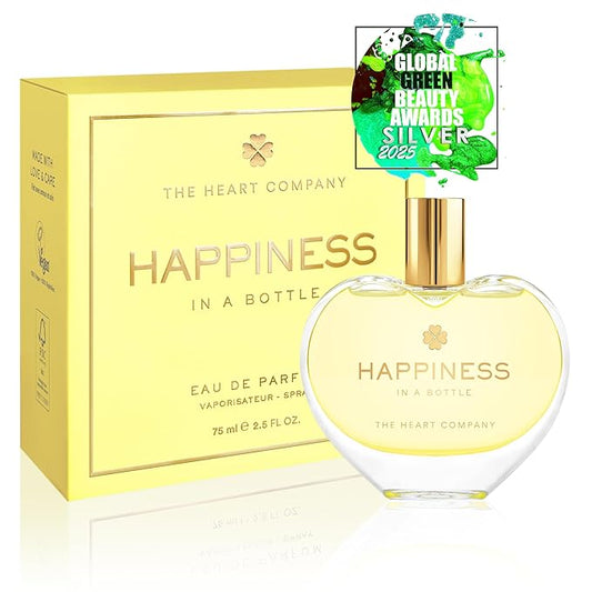 THE HEART COMPANY | Happiness in a bottle | Citrus Perfume for women | Vegan Women's Eau de Parfum | Clean Bergamot Fragrance with Essential Oils 75ml - 2.5 fl oz.