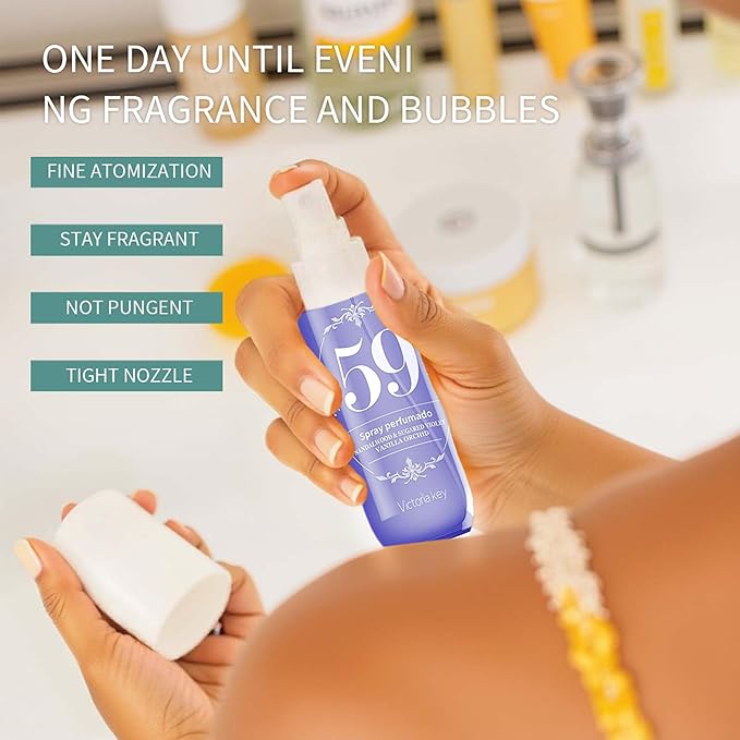 Body Spray for Women, Hair & Body Fragrance Mist, Long Lasting Perfume Spray, Travel Size Womens Fragrance Body Spray