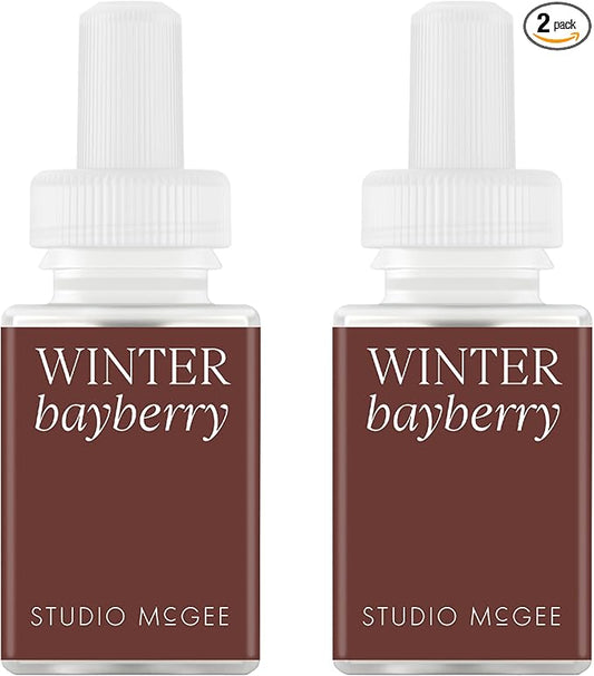 Pura x Studio McGee Home Scent Refill - Smart Air Diffuser - Up to 120-Hours of Luxury Fragrance per Refill - Home Essential - Clean & Safe Diffuser Fragrance - 2 Pack, Winter Bayberry