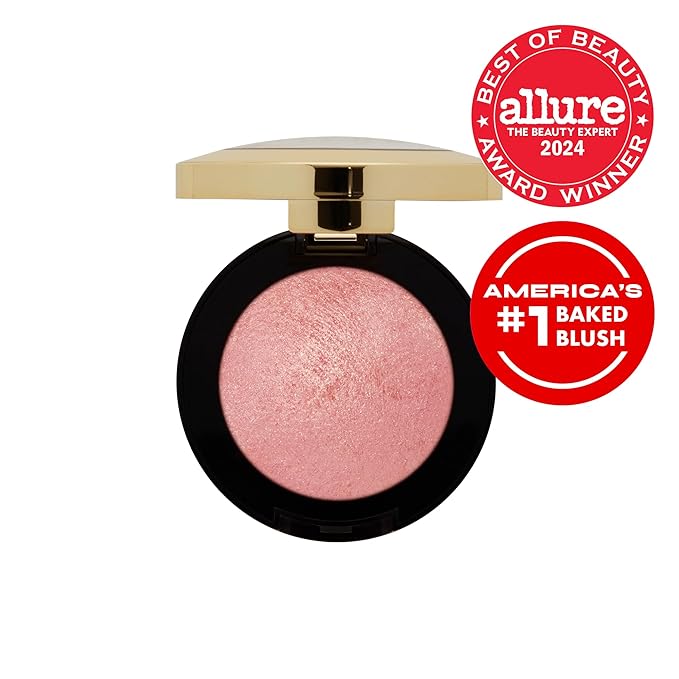 Milani Baked Blush, Powder Blush for Cheeks, Cruelty Free Makeup - Shape, Contour & Highlight Face for a Shimmery or Matte Finish -Petal Primavera