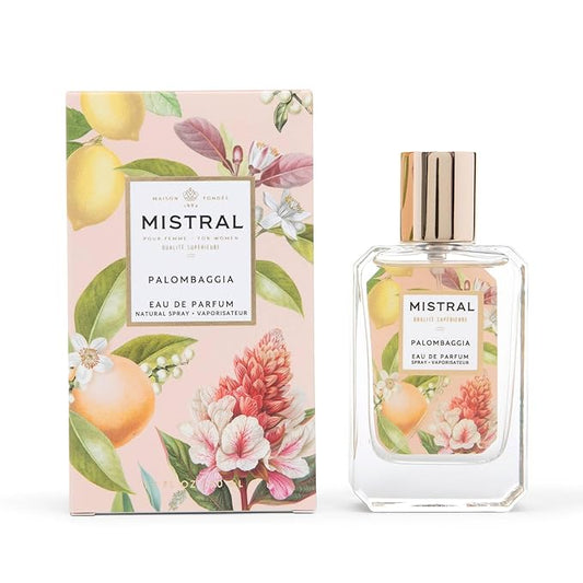Mistral Palombaggia Eau de Parfum – Citrus Floral Perfume for Women with Ginger, Raspberry & Cedarwood | Paraben-Free, Long Lasting French Luxury Fragrance Spray, Women's Fragrances | 1.7 fl oz