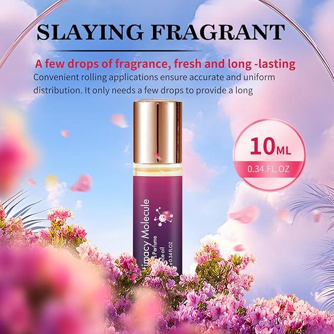 Pheromone Perfume for Women – Roll-On Travel Size Rollerball Fragrance – Long-Lasting Clean Scent with Essential Oils – 0.34 Fl Oz (10ml) (Velvet Bloom)
