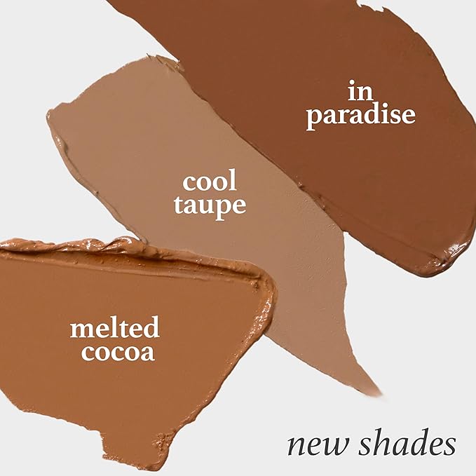 Julep Skip the Brush Cream to Powder Bronzer & Contour Stick - In Paradise Darker skin tones - Long Lasting Blendable and Buildable Color -Multi-Use 2-in-1 Blush and Lip Makeup Stick
