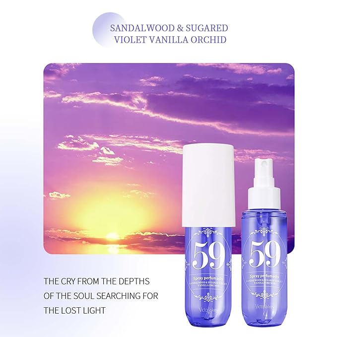 Body Spray for Women, Hair & Body Fragrance Mist, Long Lasting Perfume Spray, Travel Size Womens Fragrance Body Spray