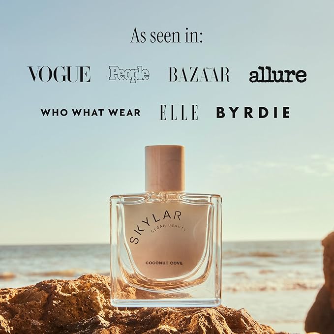 Skylar Coconut Cove Eau de Parfum - Hypoallergenic & Clean Perfume for Women & Men, Vegan & Safe for Sensitive Skin-Fruity Fresh Perfume with Notes of Bergamot, Coconut & Ambrox - 50mL /1.7 Fl oz