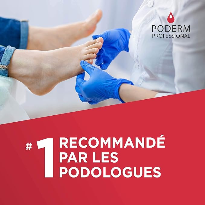 PODERM - nail Polish – Enriched with Tea Tree – Improves nail appearance – Ingredients Natural/Vegan - foot/hand - Swiss Made (Red allure)