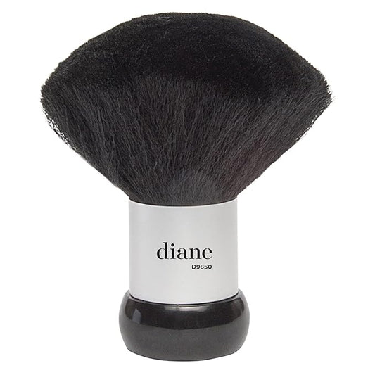Diane Neck Duster Brush for Hair Cutting, Removes Loose Hair from Neckline and Ears, Soft Nylon Bristles, Stand Up Base, 5”