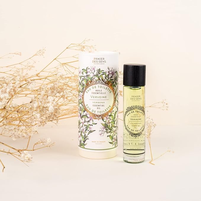 Panier des Sens - Verbena Eau de Toilette 1.7 Floz – Fresh & Lemony Fragrance - Daily Light Perfume for Women - Parfum Crafted in Grasse, France - Gifts for Her - Elegant Packaging