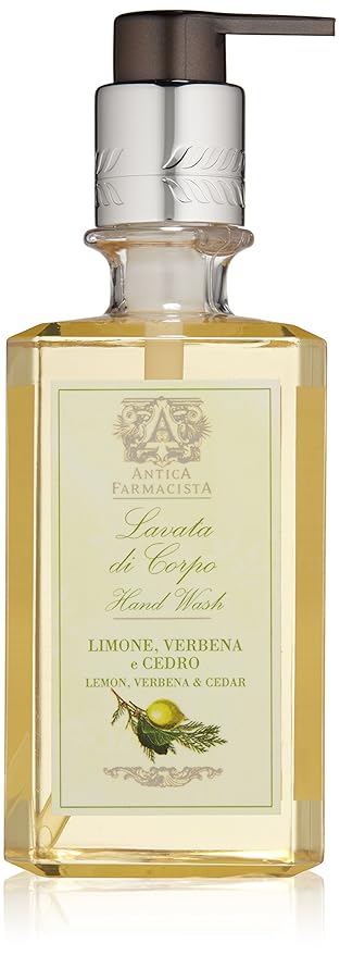 Antica Farmacista Hand & Body Wash - Luxury Nourishing Body Wash - Hydrating Hand Cleansing Wash - Bath & Body Gift - Lemon, Verbena & Cedar, 10 fl oz