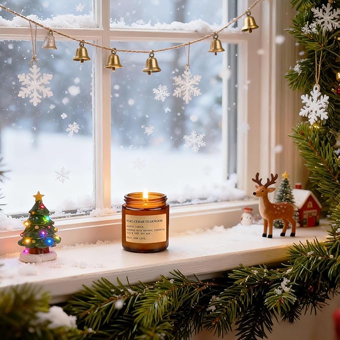 Candle Gift Set for Women – 8 Pack Scented Candles for Home,Long Lasting Soy Wax Amber Jar Candles, Aromatherapy Candle Set,Perfect Holiday & Christmas Gifts